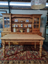 Load image into Gallery viewer, Farmhouse Vintage Scrub Top Pine Dining Table