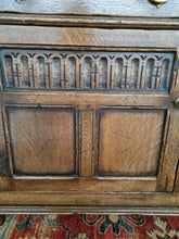 Load image into Gallery viewer, Carved Oak Dresser Base In The Style Of Titchmarsh And Goodwin