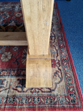 Load image into Gallery viewer, Oak Dining Table and Eight Chairs HUGE