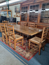 Load image into Gallery viewer, Oak Planked Top Dining Table