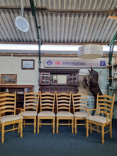 Load image into Gallery viewer, Ladder Back Dining Chairs Set Of Six Four Chairs And Two Carvers - Charlotte Rose Interiors