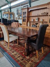 Load image into Gallery viewer, Oak Refectory Table Country Kitchen Farmhouse Table Dining Table