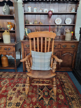 Load image into Gallery viewer, 19th Century Elm Grandfather Chair