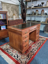 Load image into Gallery viewer, Victorian Mahogany Twin Pedestal Desk