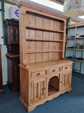 Load image into Gallery viewer, Vintage Pine Dresser With Drawers & Cupboards
