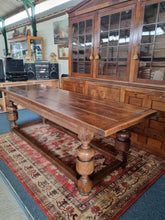 Load image into Gallery viewer, Oak Refectory Dining Table Farmhouse Kitchen Country House Table