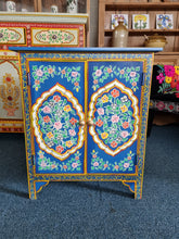 Load image into Gallery viewer, Hand Painted Cabinet/Cupboard Blue Floral