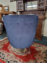 Load image into Gallery viewer, Mid Century Swivel Ascent Armchair, On Chromium Plated Tubular Base