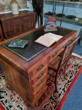 Load image into Gallery viewer, Victorian Mahogany Twin Pedestal Desk