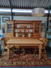 Load image into Gallery viewer, Farmhouse Vintage Scrub Top Pine Dining Table