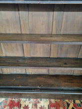 Load image into Gallery viewer, Victorian Ebonised Carved Oak Bookcase With Glazed Doors