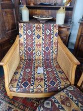 Load image into Gallery viewer, Pair Of Ercol Bergere Solid Ash Armchairs & Footstool