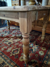 Load image into Gallery viewer, Farmhouse Vintage Scrub Top Pine Dining Table