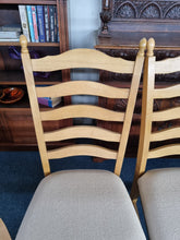 Load image into Gallery viewer, Ladder Back Dining Chairs Set Of Six Four Chairs And Two Carvers - Charlotte Rose Interiors