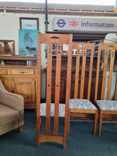 Load image into Gallery viewer, Set Of Four Chairs In The Style Of Charles Rennie Mackintosh - Charlotte Rose Interiors