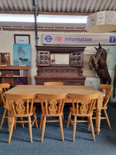 Load image into Gallery viewer, Vintage Pine Farmhouse Scrub Top Dining/Kitchen Table