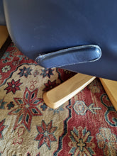 Load image into Gallery viewer, Leather Recliner Swivel Chair & Foot Stool By Swedish Company Soderbergs