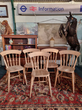 Load image into Gallery viewer, Farmhouse Country Pine Kitchen Dining Chairs