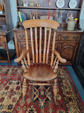 Load image into Gallery viewer, 19th Century Elm Grandfather Chair