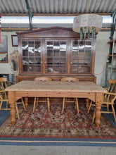 Load image into Gallery viewer, Pine Farmhouse Scrub Top Kitchen Dining Table & Six Dining Chairs