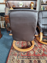 Load image into Gallery viewer, Recliner Swivel Chair And Footstool