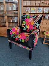 Load image into Gallery viewer, Upholstered Armchair With Decorative Hand Embroidery Crewel Work