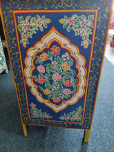 Load image into Gallery viewer, Hand Painted Cabinet/Cupboard Blue Floral