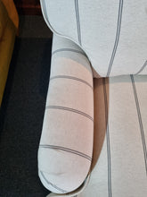 Load image into Gallery viewer, Arundel Sofa In A Lovely Stripe Fabric With Matching Foot Stool - Charlotte Rose Interiors