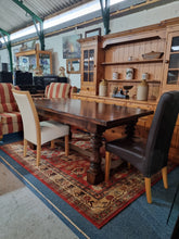 Load image into Gallery viewer, Oak Refectory Table Country Kitchen Farmhouse Table Dining Table