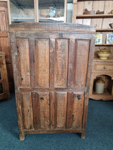 Load image into Gallery viewer, Reclaimed Hardwood Cupboard With Glazed Doors