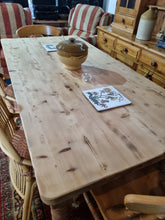 Load image into Gallery viewer, Vintage Farmhouse Scrub Top Pine Dining Table