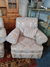 Load image into Gallery viewer, Sofa And Two Chairs In A Beautiful Fabric Of Pale Blue And Gold