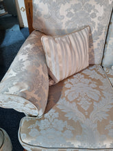 Load image into Gallery viewer, Sofa And Two Chairs In A Beautiful Fabric Of Pale Blue And Gold