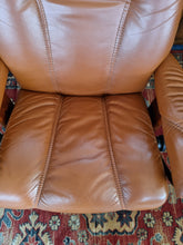 Load image into Gallery viewer, Stressless Ekornes Reclining Leather Chair & Footstool