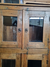 Load image into Gallery viewer, Reclaimed Hardwood Cupboard With Glazed Doors
