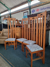 Load image into Gallery viewer, Set Of Four Chairs In The Style Of Charles Rennie Mackintosh - Charlotte Rose Interiors