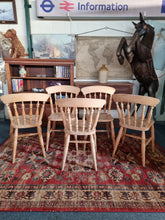 Load image into Gallery viewer, Farmhouse Country Pine Kitchen Dining Chairs