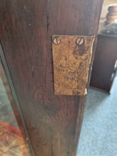 Load image into Gallery viewer, Victorian Ebonised Carved Oak Bookcase With Glazed Doors