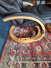 Load image into Gallery viewer, Recliner Swivel Chair And Footstool
