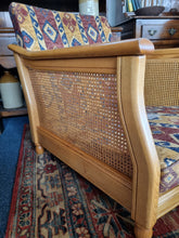 Load image into Gallery viewer, Pair Of Ercol Bergere Solid Ash Armchairs & Footstool