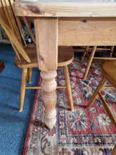 Load image into Gallery viewer, Farmhouse Pine Scrub Top Kitchen Dining Table