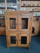 Load image into Gallery viewer, Reclaimed Hardwood Cupboard With Glazed Doors