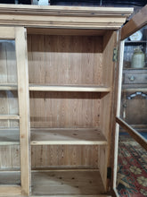 Load image into Gallery viewer, Vintage Old Pine Glazed Wall Cupboard