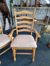 Load image into Gallery viewer, Ladder Back Dining Chairs Set Of Six Four Chairs And Two Carvers - Charlotte Rose Interiors
