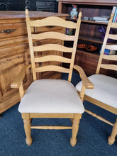 Load image into Gallery viewer, Ladder Back Dining Chairs Set Of Six Four Chairs And Two Carvers - Charlotte Rose Interiors