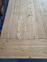 Load image into Gallery viewer, Oak Dining Table and Eight Chairs HUGE