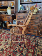 Load image into Gallery viewer, 19th Century Elm Grandfather Chair