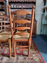 Load image into Gallery viewer, Ladderback Dining Chairs In Ash & Oak Set Of Eight