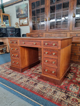 Load image into Gallery viewer, Victorian Mahogany Twin Pedestal Desk Hobbs & Co London