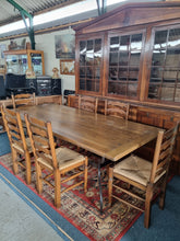 Load image into Gallery viewer, Oak Planked Top Dining Table